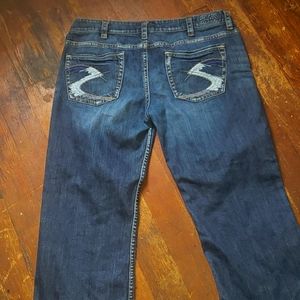 Men's silver jeans